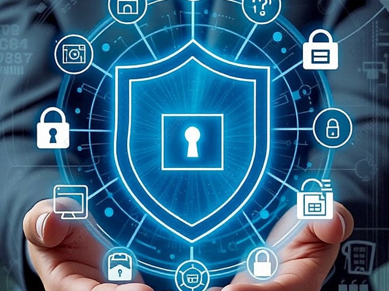 Biểu tượng bảo mật mạng và máy chủ